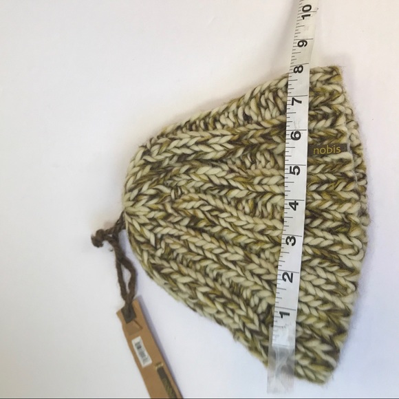 Nobis NEW Wool Knit Toque Beanie Hat Shroom Boho Sweater Warm - Picture 7 of 14